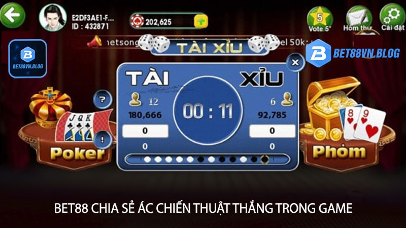 Bet88 chia sẻ ác chiến thuật thắng trong game 